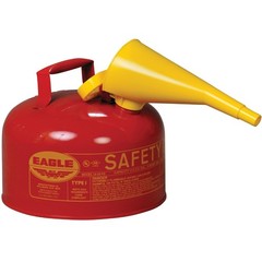 2.5 Gallon Red Safety Gas Can for Gasoline | Flame Arrester, Self-Closing Lid, F