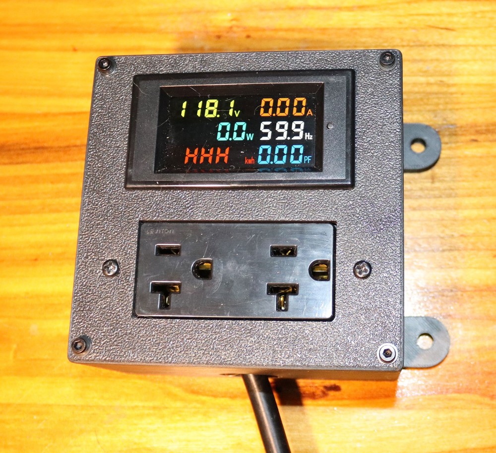DROK Power Meter Case 120V/240V Crypto Miner Volt Amp Monitor Enclosure