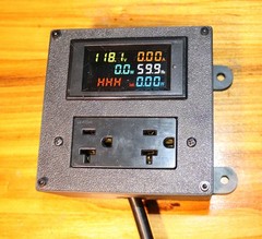 DROK Power Meter Case 120V/240V Crypto Miner Volt Amp Monitor Enclosure