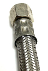 FLUID MASTER M412B 3/8″ X 12″ COMPRESSION SS BRAIDED FAUCET CONNECTOR