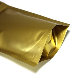 Stand-Up Resealable QuickQlick™ Bags (10x15cm (3×4″), Gold 100 pcs