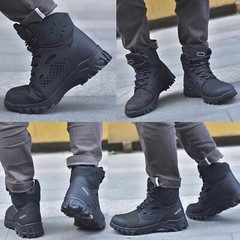 Mens Sneakers Work Safety Shoes Mesh Steel Toe Cap Waterproof Boots Size US