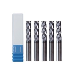 4 Flute 3/16″ x 5/8″ x 2″ Solid Carbide Long End Mill – AlTiN Coated 5 PCS