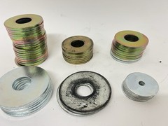 Large Heavy Duty Steel Spacer Washer Shim Lot Assorted Sizes Zinc Coated