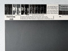 Pantone Vintage Poster [Gray, Yellow, Ocher] Uncoated Sheet by Leteraset