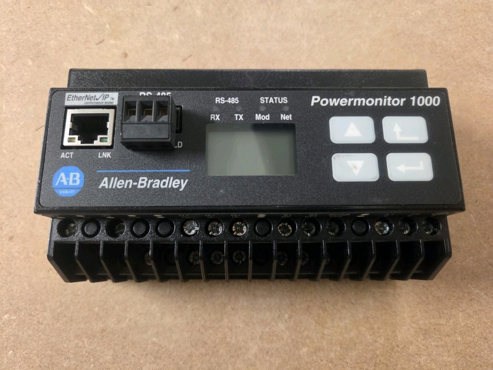 Allen-Bradley 1000 1408-EM3A-ENT SER A Energy Power Monitor EM3 Unit ID 122 PLC