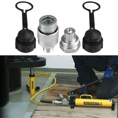 3/8″ Hydraulic Quick Coupler Set Replaces Enerpac C-604 for Easy Connect/Disconn