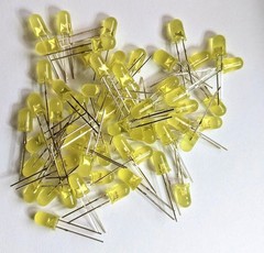 10 pcs 5mm LEDs Red, Yellow, Green, Blue, Clear -Choose color