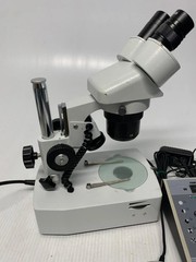 OMAX Zoom Stereo 10x 20x Microscope with Extra LED Ring Light