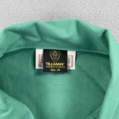 Tillman FR Shirt Jacket Men’s 2XL Teal Button Front Westex Workwear FR-7A NWT