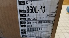 Showa Best Glove 960L-10 KPG K.P.G. PVC coated yellow large USA Dozen – 12 Pair