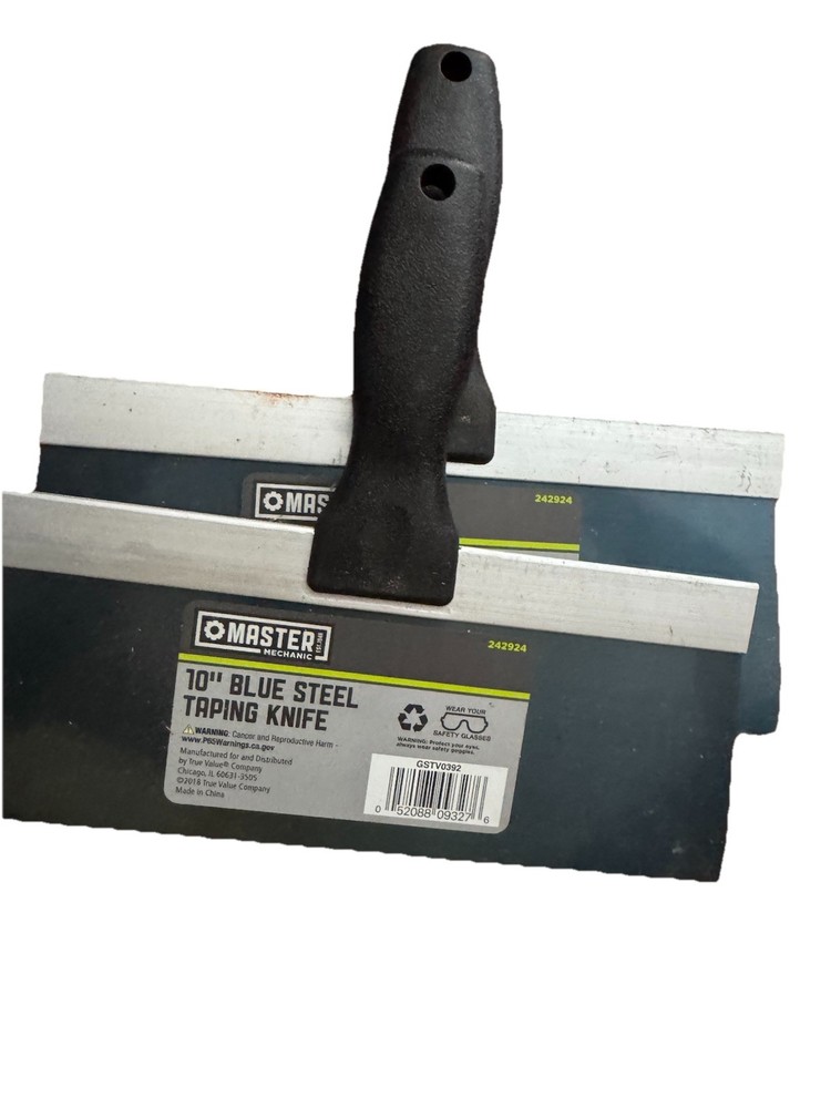 Master Mechanic 10″ Blue Steel Taping Knife, MPN 242924