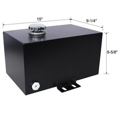 5 Gallon 14 Gauge Steel Hydraulic Fluid Reservoir Tank Outlet 0.75″ & Inlet 1.5″