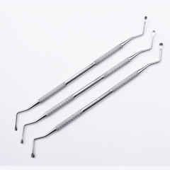 3 Pcs Dental Spoon Excavator Set 1.25mm 1.5mm 2mm Restorative Tools