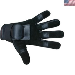 Hillbilly Wrist Guard Gloves – Full Finger Black, Large