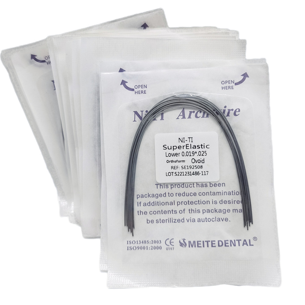 50Bags Dental Ortho Super Elastic Niti Rectangular Arch Wires Ovoid/Natural Form
