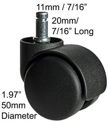 Hon Office Chair Heavy Duty Casters Rollers Tires Universal Carpeted Floors 5pcs