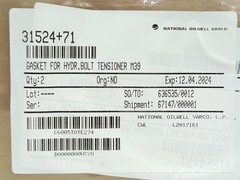 NOV 31524+71 M39 HYDRAULIC BOLT TENSIONER GASKET SEAL EXP 2024-04-12 NEW SURPLUS