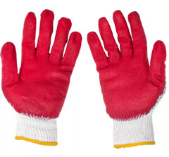 WHOLESALE Red Latex Dipped Gloves Rubber Palm Coated Work Gloves, ALL PURPOSE
