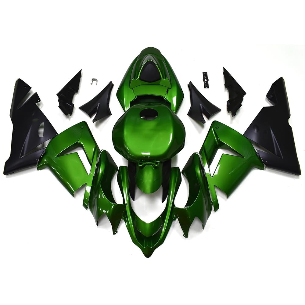 Green Black Fairing Kit for Kawasaki Ninja ZX10R 04 05 ABS Plastic Cowlings