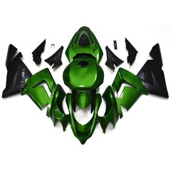 Green Black Fairing Kit for Kawasaki Ninja ZX10R 04 05 ABS Plastic Cowlings