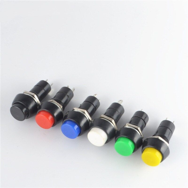 Latching Red/Green/Yellow/Blue/White/Black Off On Momentary Push Button Switch
