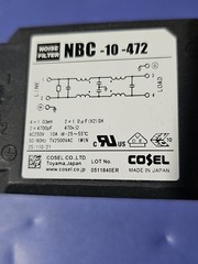 NEW COSEL NBC-10-472 NOISE FILTER. #s168