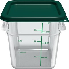 Carlisle FoodService Products Squares Square For 2-4 Quart Container, Green
