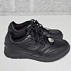 SKECHERS Sure Track Slip Resistant Memory Foam Work Shoes 77235W Men’s 9.5 Wide