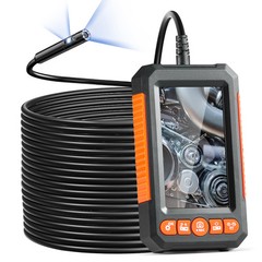 VEVOR Endoscope Camera with Lights Dual Lens Borescope 49.2FT Cable 4.3″ Screen