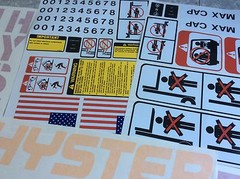 Hyster Forklift decal complete kit includes safety decals Hyster S50FT or S50XM
