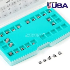 AZDENT Dental Ortho Self-Ligating Metal Bracket Braces MINI Roth 0.022 Hooks 345