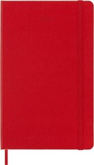 Moleskine Classic 2024 Daily Planner, Hard Cover, Large (5″ x 8.25″) Scarlet Red