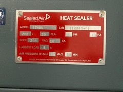 Shanklin S-24BL Semi-Automatic L-Sealer, Right Feed