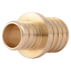 SharkBite 1-in x 3/4-in PEX Crimp Brass Reducing Coupling