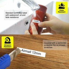 1000PK Compatible Dymo LetraTag 91331 White Plastic 12mm Label Tape LT-100H 1/2″