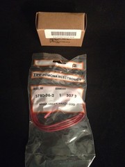 2-Pack NEW ITT POMONA Electronic Minigrabber 36″ Red Patch Cord 3780-36-2