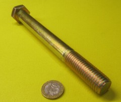 Cap Screw Bolt, PT, GRADE 8 Yellow Zinc Chromate 3/4″-10 x 7.50″ Length, 2 Pc