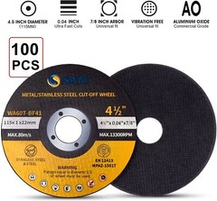 500PACK 4-1/2″ x .040″ x 7/8″ Cut off Wheels Stainless Steel Metal Cutting Discs