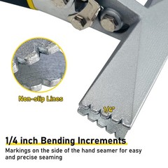 Sheet Metal Hand Seamer 6 Inch Straight Jaw Bender Tool NonSlip Handle