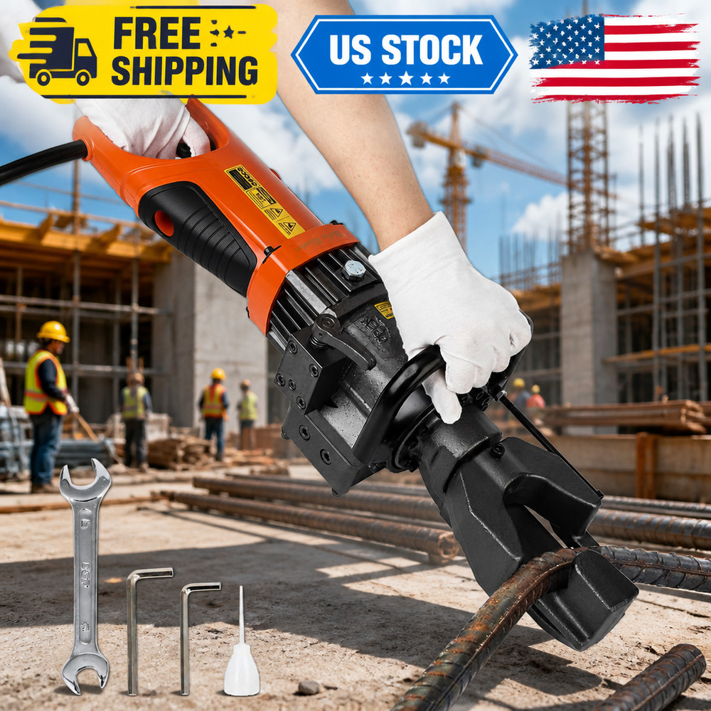 900W Electric Rebar Bender, 5/8 in #5 16 mm Rebar Bender Tool Hand Hydraulic