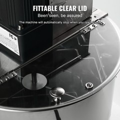 Uimoso Electric Honey Extractor for Beekeeping, Stainless Steel, 4/8 Frames