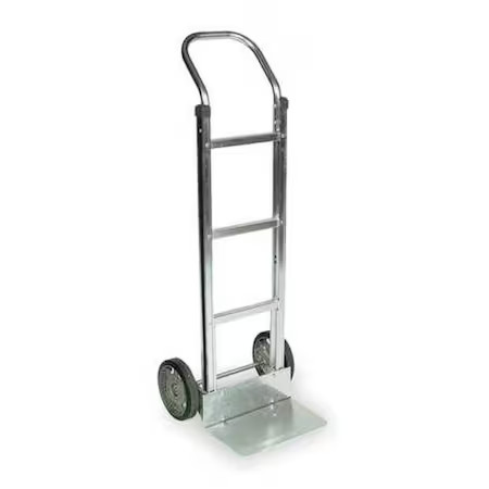 Dayton 6W046 Gphandtruck, 48In, 18In, Slvr, Alum, 500Lb