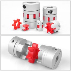 3mm 4mm 5mm 6mm 7mm 8mm CNC Flexible Plum Coupling Shaft Coupler Connect D14 L22
