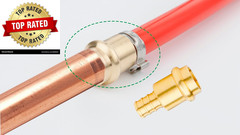 12 Pack 1/2″ Press Pro Press X 1/2″ PEX Adapter Crimp Fittings Brass Coupling