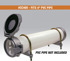 4″ PVC Conduit Carrier Kit with Mounting Hardware & Weather-Resistant Gasket