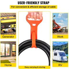 50 ft 40 Amp Welder Extension Cord 8/3 AWG Heavy Duty Power Cord 250V NEMA 6-50