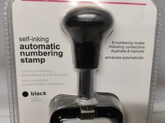 Office Depot Self Inking BLACK Automatic Numbering Stamp 841596 Factory Sealed!