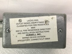 Hubbell Raco SILVER GRAY Single Gang Floor Box Kit Recessed OUTLET Duplex 15A