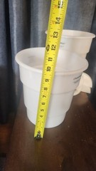 CP Lab Safety SC-3004CPB Waste Container Base 4L Nalgene HDPE Lot of 2